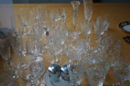 Large collection of crystal & glass ware