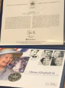 Queen Elizabeth II jubilee day silver coin cover
