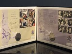 2x Commemorative coin first day covers limited edi