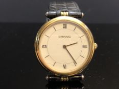 Garrard gents wristwatch with leather strap