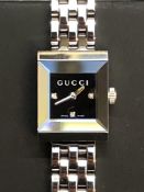 Ladies Gucci 128.5 Swiss Made Quartz Watch with Di