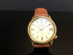 Gents Gold Capped Bulova Accutron Tunning Fork wat