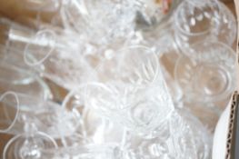 Box of crystal stemware