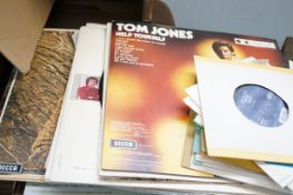 Collection of single records and LP's - All Tom Jo