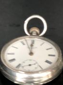Silver pocket watch (Bolton) Birmingham mark
