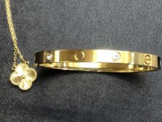 Fifth NYC bangle & necklace