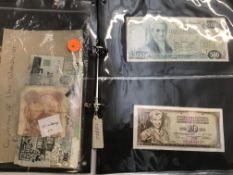 Collection of world bank notes Approx. 30 notes