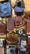 Large collection of vintage cameras
