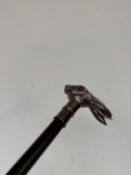 Rabbits head handle 2 piece walking stick