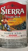 Set of fiveSierra Tequila Blanco bottles, 700ml ea