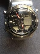 Gents Accurist world timer multifunction analogue