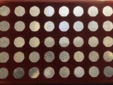 40 collectable 50p coins 2011 WWFcoins