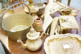 Collection of brass ware