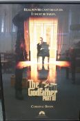 Large God Father movie poster framed & mounted