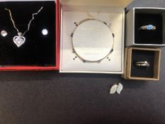 Norway 925 silver/enamel earrings & other silver j