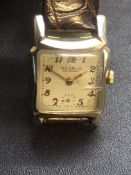 Gents vintage Benrus 10k gold plated mechanical wa