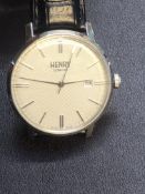 Gents Henry London quartz watch with date