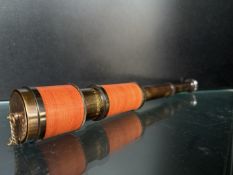 Leather & brass telescope