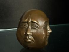 Small brass 4 faced buddha
