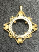 9ct Gold coin pendant 3.5g