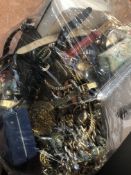 Collection of unsorted costume jewellery to inclu