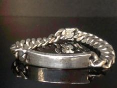 Gents heavy silver wrist chain Sheffield