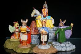 Boxed Royal Doulton Bunnykins King Arthur & base