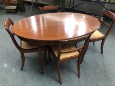 Greaves & Thomas extending table & 4 chairs (Match