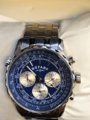 Gents Rotary quartz chronograph with spare links,