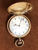 Gents full hunter gold filled swiss made pocket wa