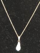 9ct Gold chain & pendant