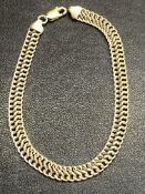 9ct Gold bracelet Weight 5.7g