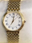Gents Gold plated rotary quartz wristwatch Ref GB0
