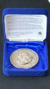 Queen Elizabeth II & Prince Philip Silver Wedding sterling medal, 1972