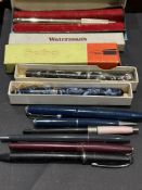 Collection of fountain & ballpoint pens