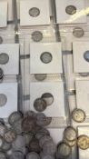 Large collection of silver 3d's - Many Victorian
