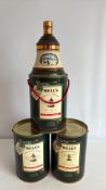Bell's Scotch Whisky Christmas porcelain decanters, 1988 & 1989 (3)
