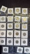 Large collection of shillings to include Victorian