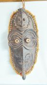 Papua New Guinea Cowrie-Shell Ceremonial Mask