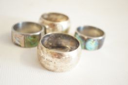4 Napkin rings