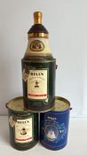 Bells Scotch Whisky commemorative porcelain decanters, 3 pieces