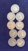 10x 1912 Pennies all with (H) in date