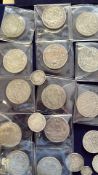 Collection of british silver coins to include Victorian