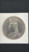 Queen Victoria 1887 Jubilee Silver Crown