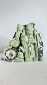 Chinese hardstone carving of Shou Lao, 20th century