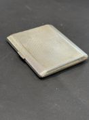 Silver art deco cigarette case by Goldsmiths & sil