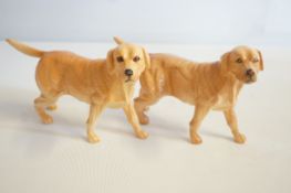2 Beswick Labrador dogs