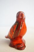 Anita Harris large puffin bird signed in gold