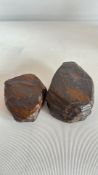 Two Tiger Iron Banded Iron Formation Specimens