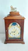 Franz Hermle mahogany bracket mantel clock